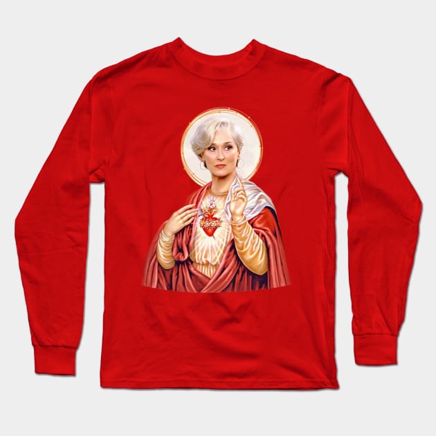 Saint Meryl streep Long Sleeve T-Shirt by Gedogfx